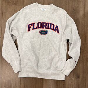 Champion Florida Gray Sweatshirt with Gators Logo